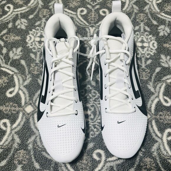 Nike Alpha Menace 4 Football Cleats Men\'s Sz 12.5 White & Black main image 11